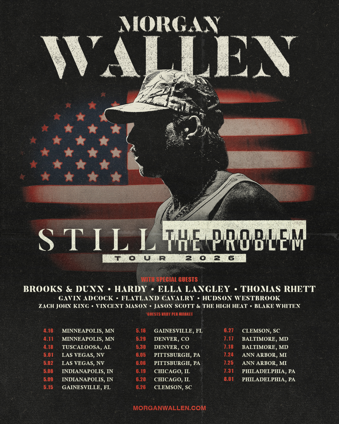 Ella Langley The Dandelion Tour Poster 2026